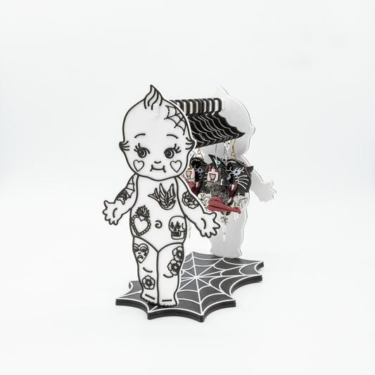 Juno 3D Vintage Kewpie Doll Spooky Earring Display Stand