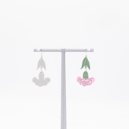 Carnation Flower Earrings | Sterling Silver 925