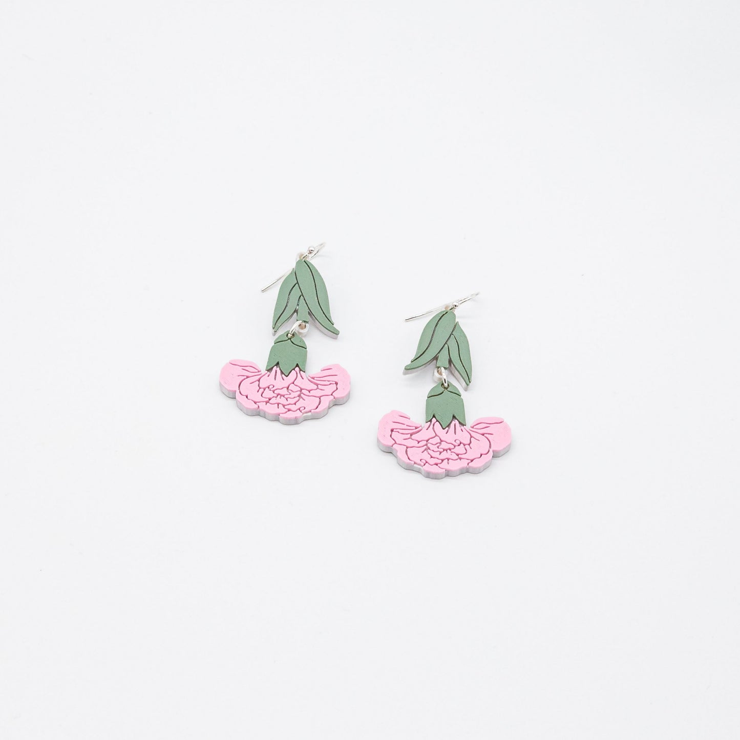 Carnation Flower Earrings | Sterling Silver 925