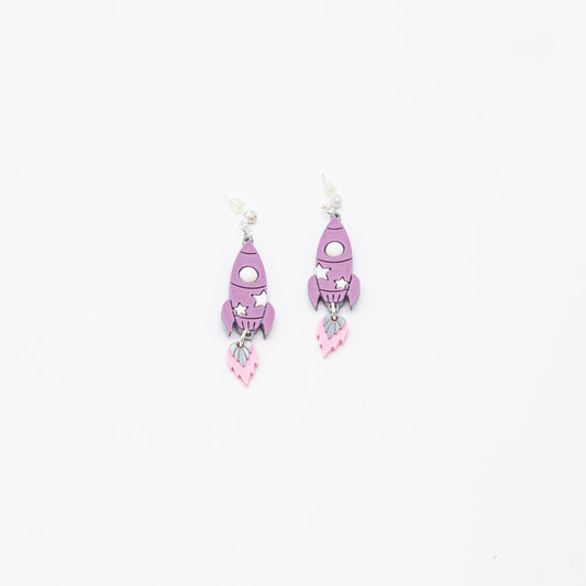 Rocket Earrings | Sterling Silver 925