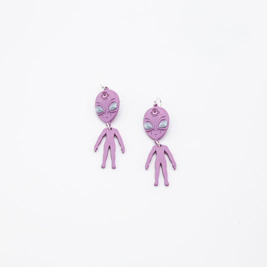 Alien Earrings | Sterling Silver 925