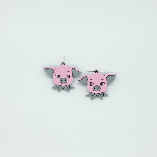 Vintage Kitsch Punk Pig Earring | Sterling Silver 925